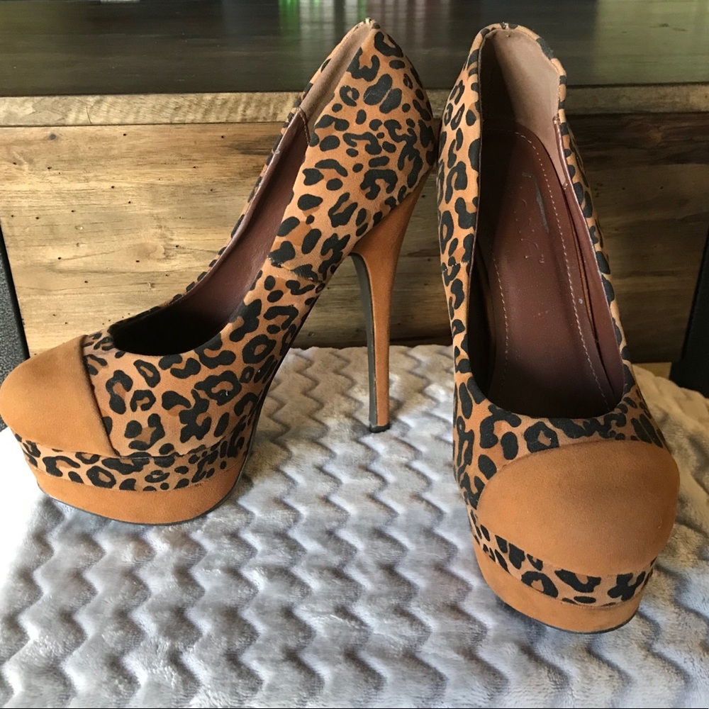 Liliana Animal/Leopard Print Platform Stiletto